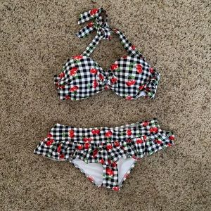 Hot Topic Cherry Bikini (XL top M bottom!)